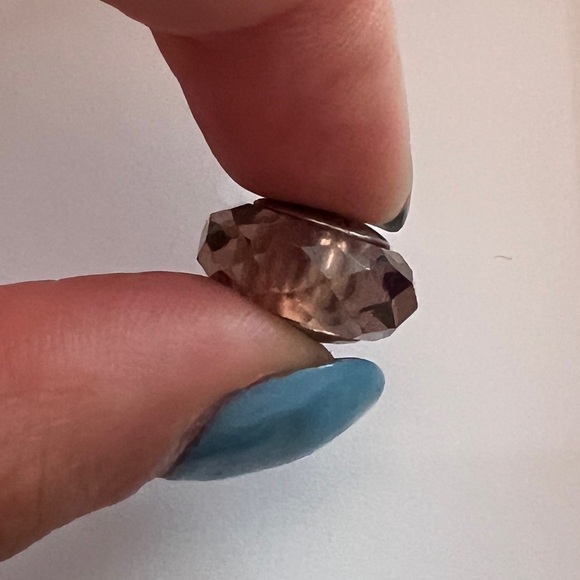 Pandora Retired Purple Silver Beaded Charm - Picture 4 of 8